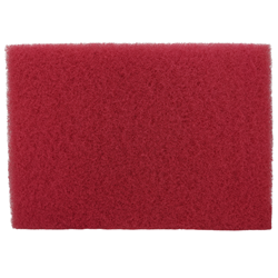 Clarke, Rectangle Floor Pad, 14"x20", Red, each