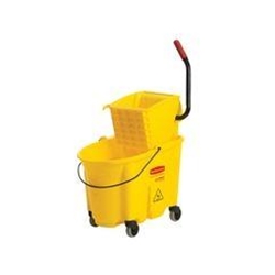 Rubbermaid, Wavebrake Side Press Combo, yellow, 35 quart, RUB758088, sold as each