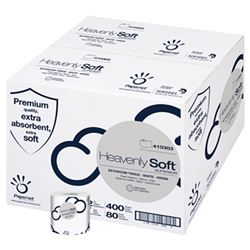 Papernet, Heavenly Soft Superior Toilet Paper, 400 Sheets of 2 ply, 80 rolls per case, 410303