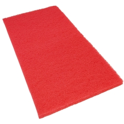 Hillyard, Red Clean and Buff Pad, Rectanlge 14x32 Inch, HIL41432