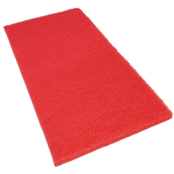 Hillyard, Trident, Rectangle Floor Pad, 14"x32", Red, each