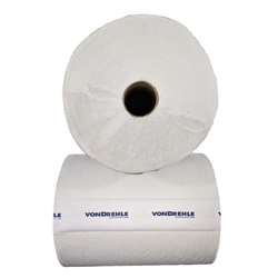 vonDrehle, Hardwound Roll Towels, Elegance, 1000 ft, White