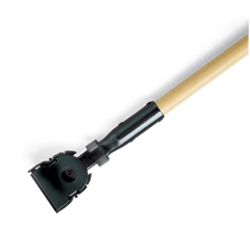 Rubbermaid, Snap On Dust Mop Handle, Hardwood, 60in