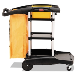 Rubbermaid, High Capacity Janitor Cart, Black, RUB9T72BK, sold as 1 cart