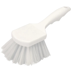 Carlisle, 9 in Utility Scrub Brush with White Nylon Handle