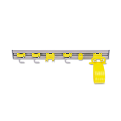 Rubbermaid, Closet Organizer per Tool Holder Kit, 34 in. x3.25 in. x4.25 in. , RUB1993GY, 4 per case, sold as each