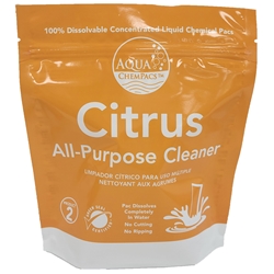 Aqua ChemPacs, Citrus Cleaner, Jar of 20 Packets, 4-0101, sold as jar