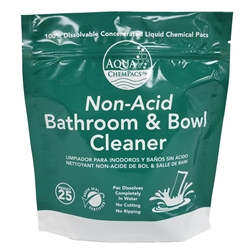 Aqua ChemPacs, Non-Acid Bathroom & Bowl Cleaner, Jar of 20 Packets, 4-0187, sold as jar