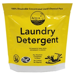 Aqua ChemPacs, Laundry Detergent, Jar of 20 Packets, 4-0196, sold as jar