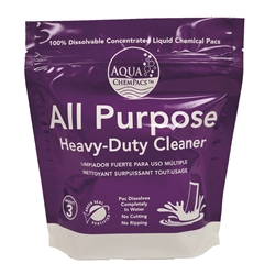 Aqua ChemPacs, All-Purpose Heavy Duty Cleaner, Jar of 20 Packets, 4-0179, sold as jar