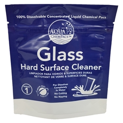 Aqua ChemPacs, Glass and Hard Surface Cleaner, Jar of 20 Packets, 4-0288, sold as jar