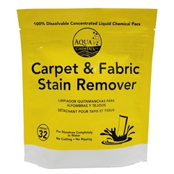 Aqua ChemPacs, Carpet & Fabric Stain Remover, Bag of 80 Packets, 4-0222, sold as bag