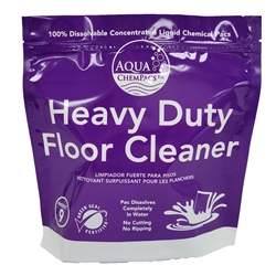 Aqua ChemPacs, Heavy Duty Floor Cleaner, Jar of 20 Packets, 4-0198, sold as jar