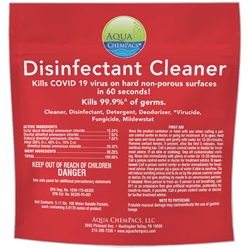 Aqua ChemPacs, Disinfectant Cleaner For Mop Buckets (Red), Bag of 100 Packets, 4-2358, sold as bag