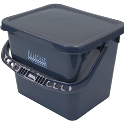 Hillyard, Trident, Bucket w/ Sealing Lid, Gray, Small - 3.5 Gallon, HIL20014, sold as each