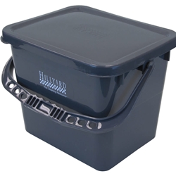 Hillyard, Trident, Pre-Treat Bucket w/ Sealing Lid, Gray, Small, 3.5 Gallon, HIL20014, Sold as each.