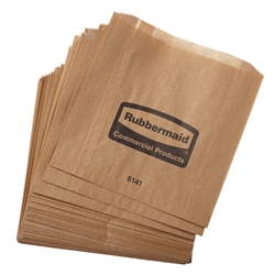 Rubbermaid, Sanitary Napkin Waxed Bag Liner, RUB6141, 250 bags per case, sold as 1 case