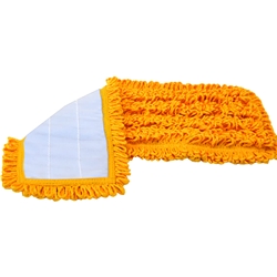 Hillyard, Trident, Premium Microfiber Hook and Loop Mop, Yellow, 18 inch, HIL20079, Sold as each