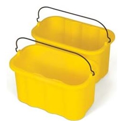 Rubbermaid, 10 Quart Sanitizing Caddy, Yellow, SMFG9T8200YEL, sold as each