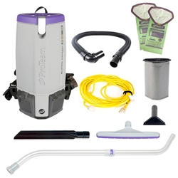 Proteam, Super Coach Pro 10, 107304, 10 qt. Commercial Backpack Vacuum with Xover Multi-Surface Two-Piece Wand Tool Kit, sold as each