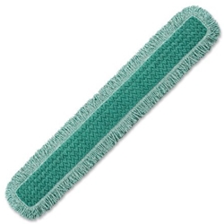 Rubbermaid, HYGEN Microfiber Dust Mop with Fringe, Green, 48 inch, RUBQ449GR, Sold as each.