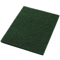 Americo, Scrub, Rectangle Floor Pad, 14"x28", Green, each