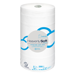 Heavenly Soft Big Roll Kitchen Paper Towel, 250 sheets per roll, 12 Rolls per case, 410134