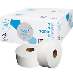 Papernet, Universal, Jumbo Jr Toilet Paper, Dbl Layer, 1000ft, Case
