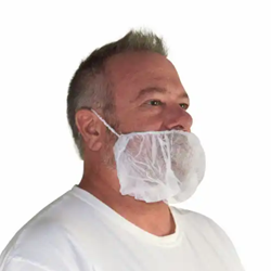 Hospeco, ProWorks, Beard Covers, White, 1 Case
