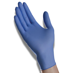 Tradex, Exam, Gloves, Nitrile, Small, 3 Mil, Blue, 1 Case