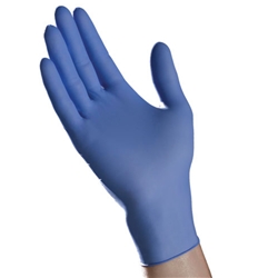 Tradex, Exam Grade Gloves, Nitrile, Small, 3 Mil, Blue, 1 Box