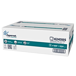 Papernet, Dissolve Tech, Hardwound Paper Towel, 1 Ply, White, Case