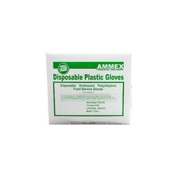 Ammex Glove, Food Service Poly, Small, PGlOVE-S, 697383934581, 1000 gloves per box, sold as 1 box