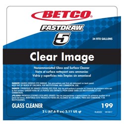 Betco, Secondary Label for Clear Image Concentrate, 1999090, sold as each