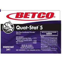 Betco, Secondary Label for Quat-Stat 5 Disinfectant, 3419090, sold as each