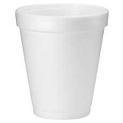 Dart, Foam Cup, 8oz, white, 1000 cups per case, DCC8J8, sold as 1 case
