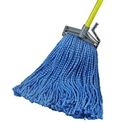 Pack of 12 Golden Star AWQ1320B Quality Colors Blended Cut End Wet Mop 