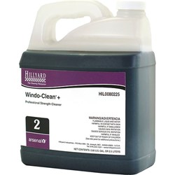 Hillyard, Arsenal One, Windo-Clean Plus #2, Dillution Control, HIL0080225, Four 2.5 liter bottles per case, sold as One 2.5 liter bottle.