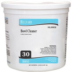 Hillyard, Bowl Cleaner #30, half ounce water soluble packs, 90 packs per container, HIL00830, sold as 1 container, 2 container per case