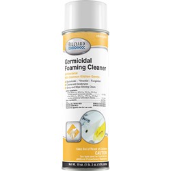 Hillyard Germicidal Foaming Cleaner, ready to use 20 oz aerosol can, HIL0103955,12 cans per case, sold as 1 can