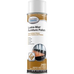 Hillyard, Lustre Mist Furniture Polish, Ready To Use, HIL0103155, 12 19oz Aerosol Cans per Case, sold as 1 can.