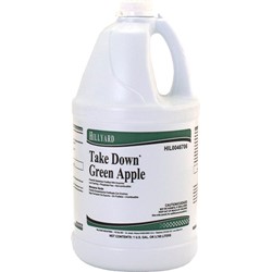Hillyard, Take Down Enzyme Cleaner, green apple, 1 gallon concentrate, HIL0046706, 4 gallons per case, sold as 1 gallon