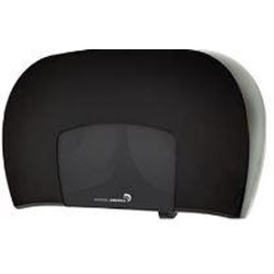 Papernet, Toilet Paper Dispenser, Jumbo Twin, 9 in Roll, Black