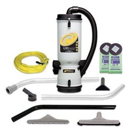 ProTeam, LineVacer HEPA 10 qt Backpack Vacuum with Remediation Tool Kit, 107471