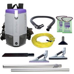 ProTeam, Super Coach Pro 6 Vac Backpack, Contains Attachment Kit 107532, 107535, sold as 1 unit