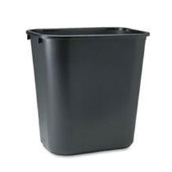 Rubbermaid, Brute Rubbermaid, 28 Quart Waste Container, Rectangle, Black, RUB2956BLA, sold as 1 can