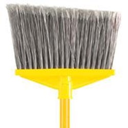 Rubbermaid, Vinyl Coated Metal Handle, Flagged Broom, RUB6375GY, 086876142129, 6 per case, sold 1 each