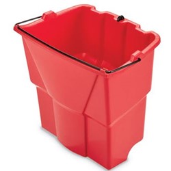 Rubbermaid, WaveBrake 2.0, Dirty Water Bucket, 4.2 gal, Red, RCP2064907